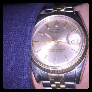 2 tone Rolex datejust 14k gold 1000% authentic